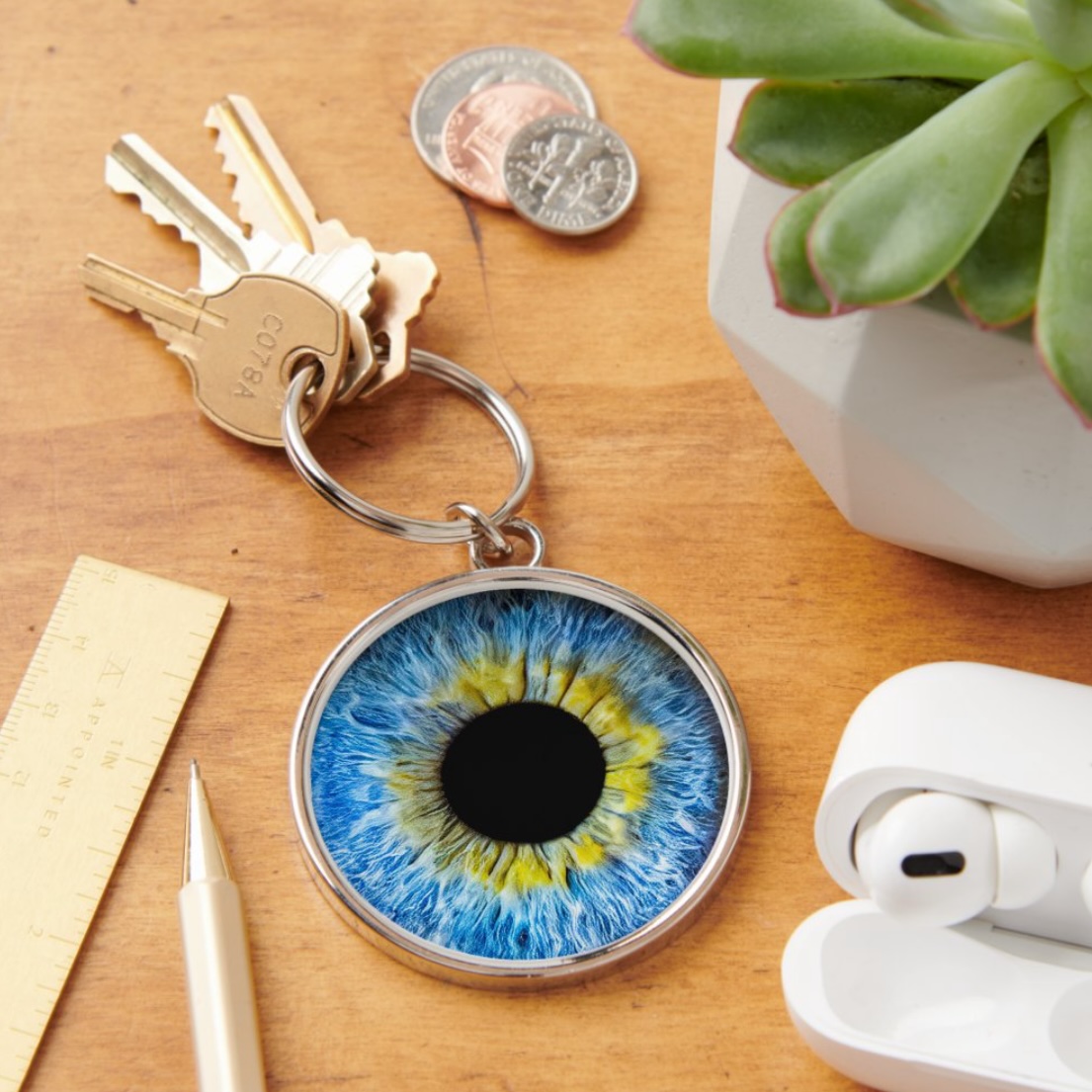 Iris Keychain